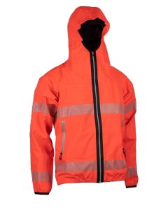 GIACCA ALPIN R23 PONGEE Rosso Fluo 3XL