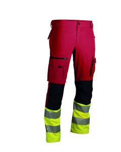 PANTALONE DRESDA TORINO Rosso/Giallo flu