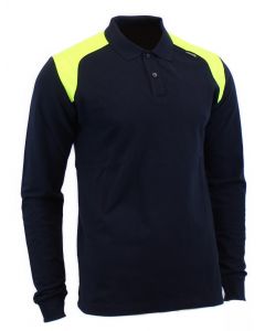 POLO M/L ONE 0 Blu/Giallo Fluo 3XL